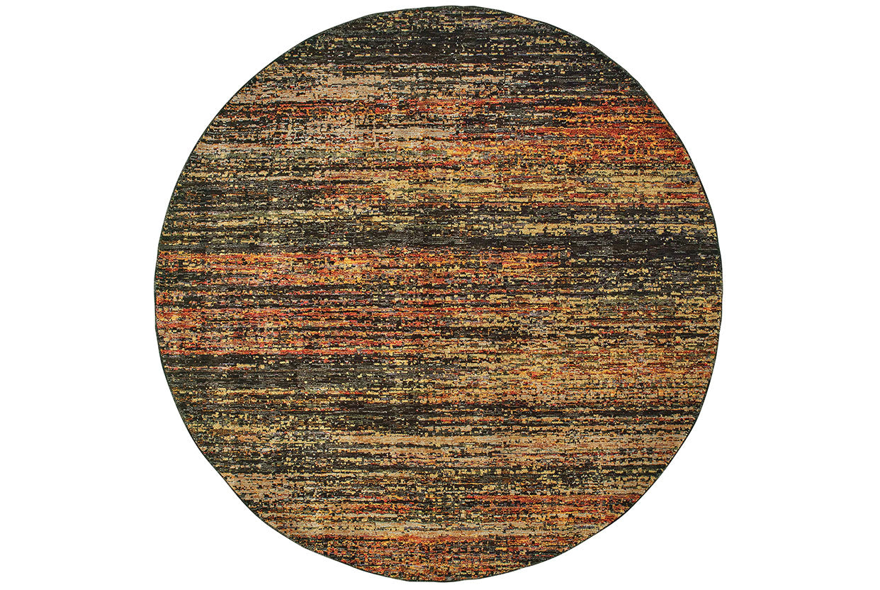 Oriental Weavers Atlas 8037C Gold, Charcoal