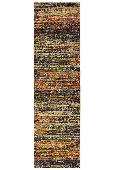 Oriental Weavers Atlas 8037C Gold, Charcoal