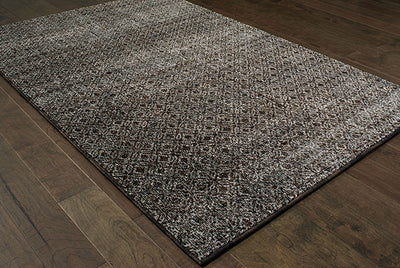 Oriental Weavers Atlas 8048Q Black, Grey