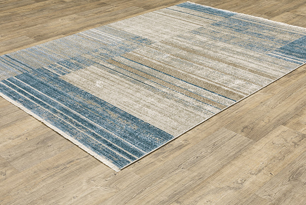 Oriental Weavers Bauer 090B2 Blue, Beige