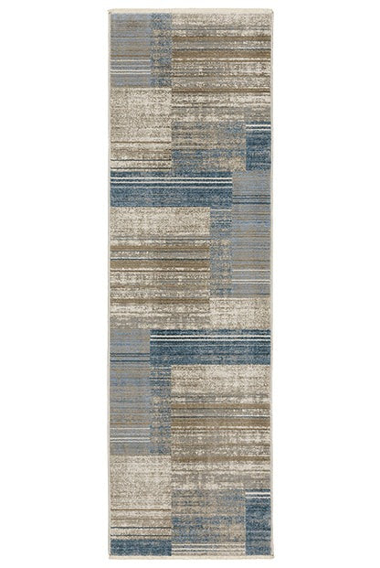 Oriental Weavers Bauer 090B2 Blue, Beige