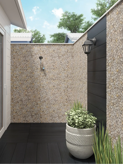 Aspire Stone Antique Pebbles 12" x 12" Marble Mosaic