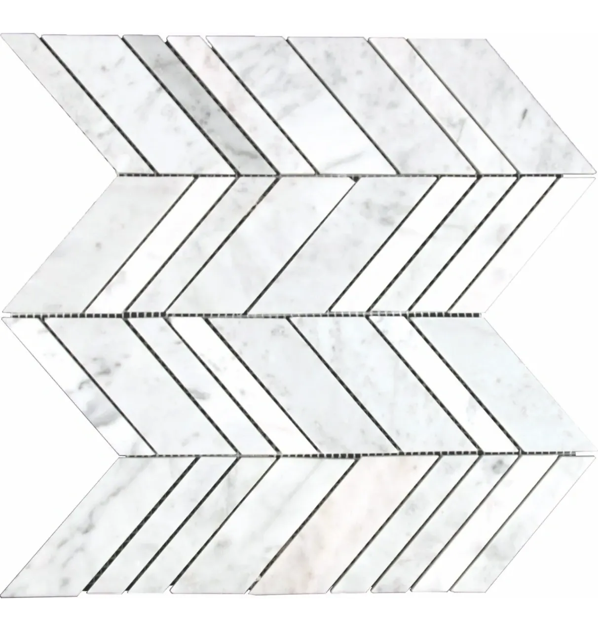 Aspire Stone Marble Arrow 12" x 12" Marble Mosaic