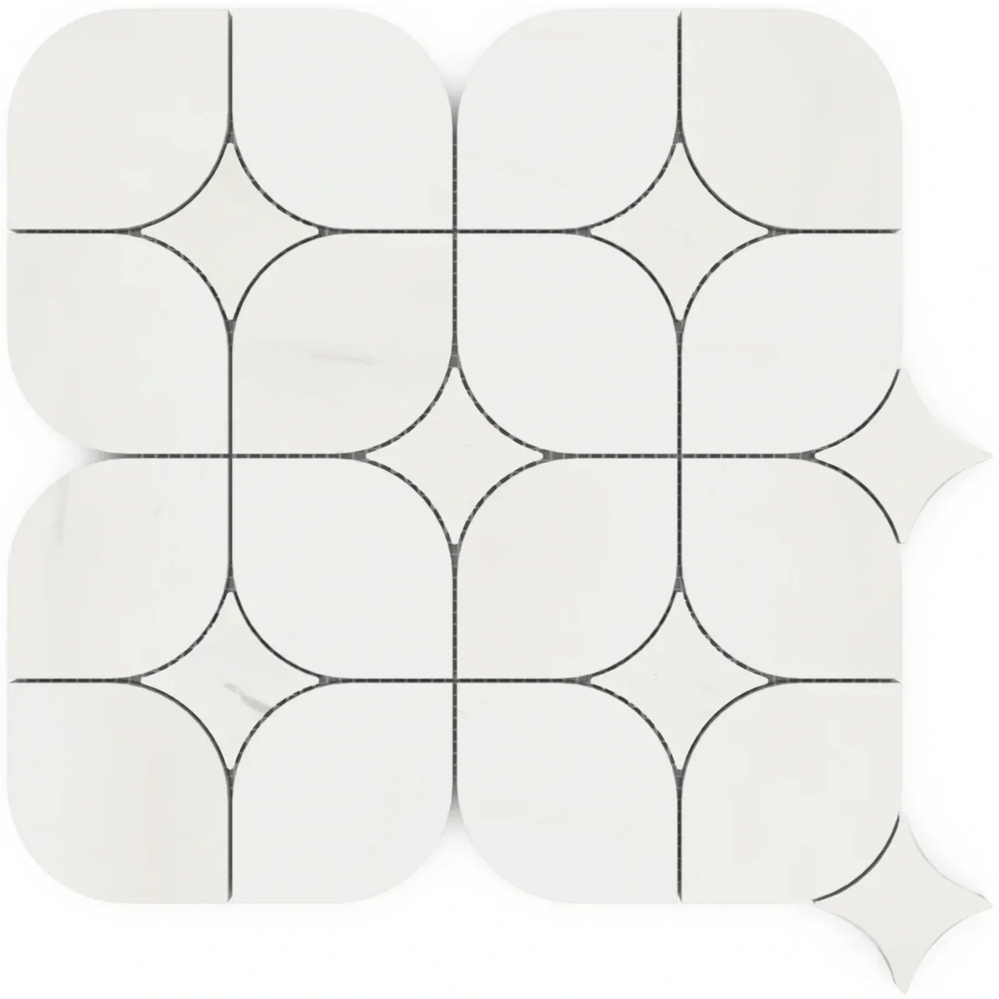 Aspire Stone Marble Royal 12" x 12" Marble Mosaic