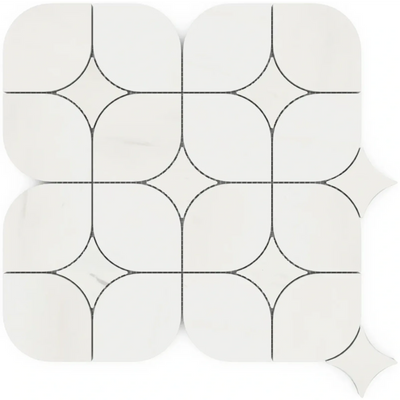 Aspire Stone Marble Royal 12" x 12" Marble Mosaic