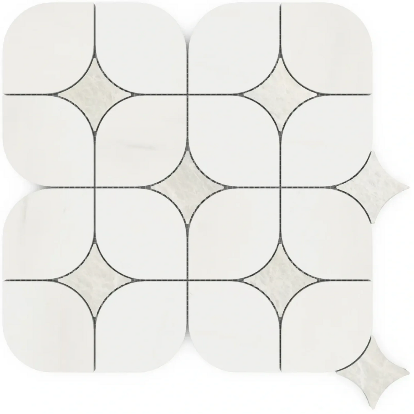 Aspire Stone Marble Royal 12" x 12" Marble Mosaic