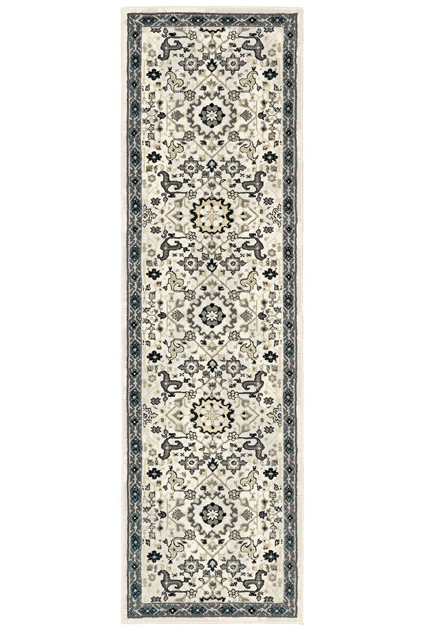 Oriental Weavers Bowen 073J2 Ivory, Navy