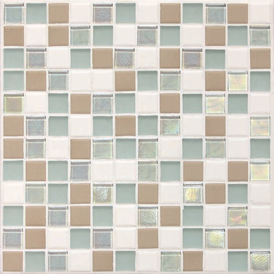 Daltile Coastal Keystones 1 x 1 12" x 12" Glass Mosaic (Clearance)