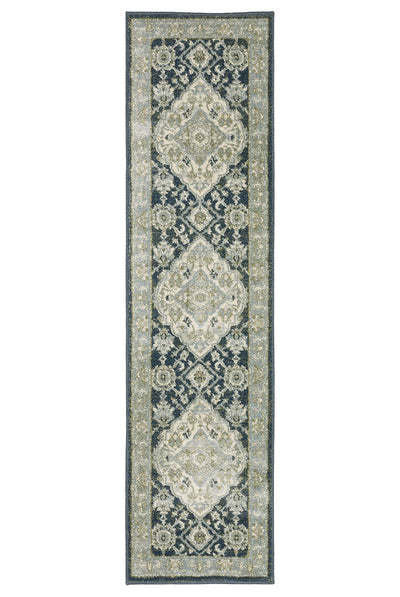 Oriental Weavers Branson BR05A Blue, Ivory