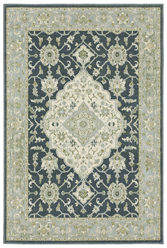 Oriental Weavers Branson BR05A Blue, Ivory