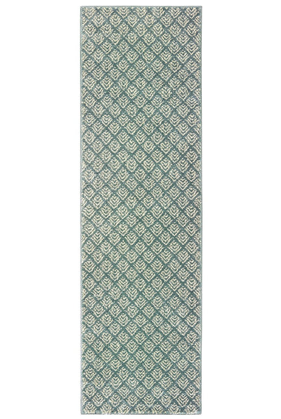 Oriental Weavers Carson 9667C Blue, Ivory