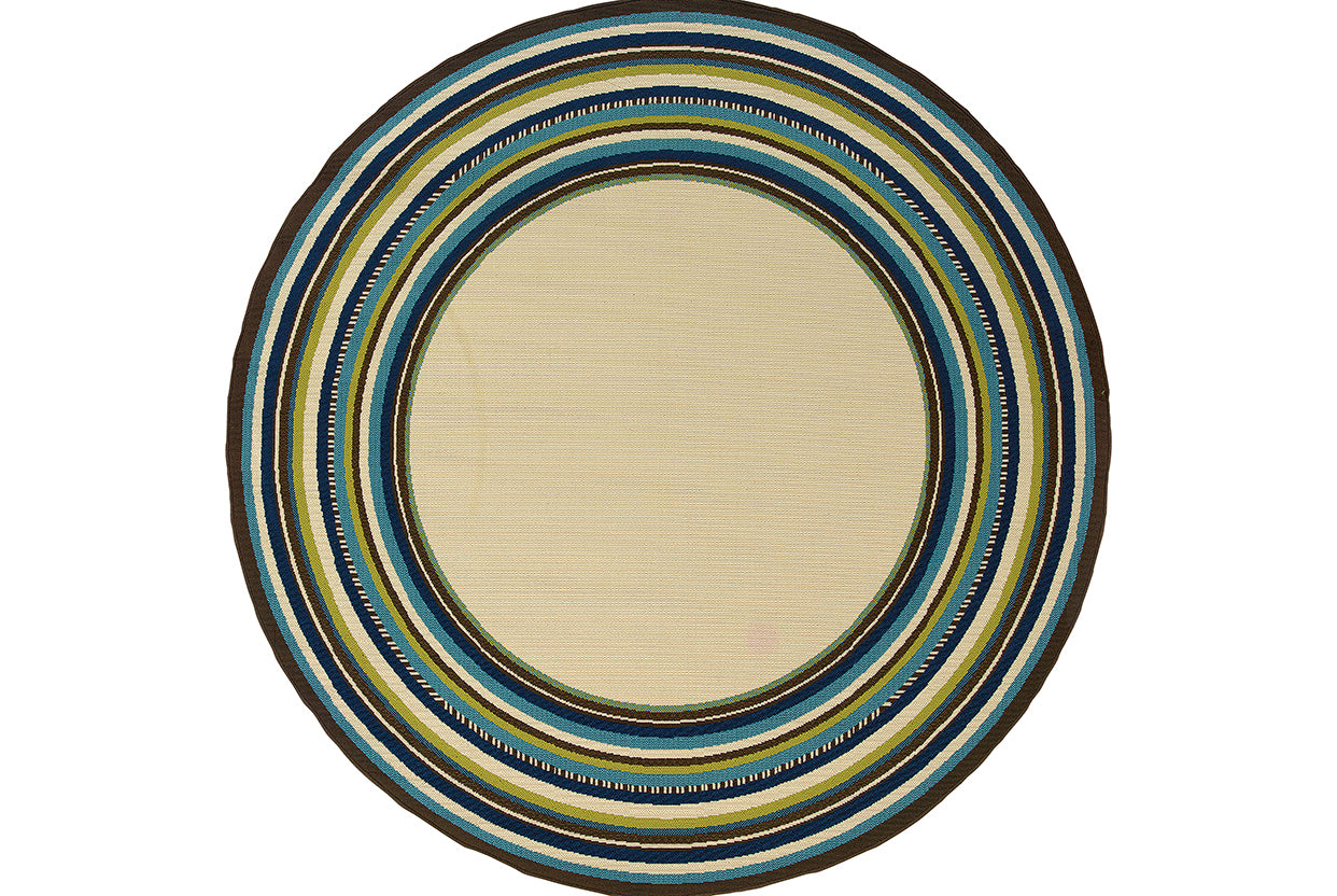 Oriental Weavers Caspian 1003X Ivory, Blue