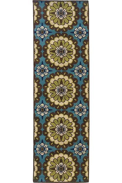 Oriental Weavers Caspian 8328L Blue, Brown