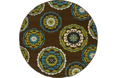 Oriental Weavers Caspian 859D6 Brown, Green