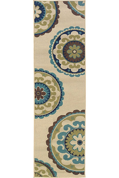 Oriental Weavers Caspian 859J6 Ivory, Green