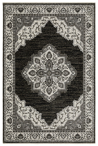 Oriental Weavers Chamberlain CH05C Charcoal, Ivory