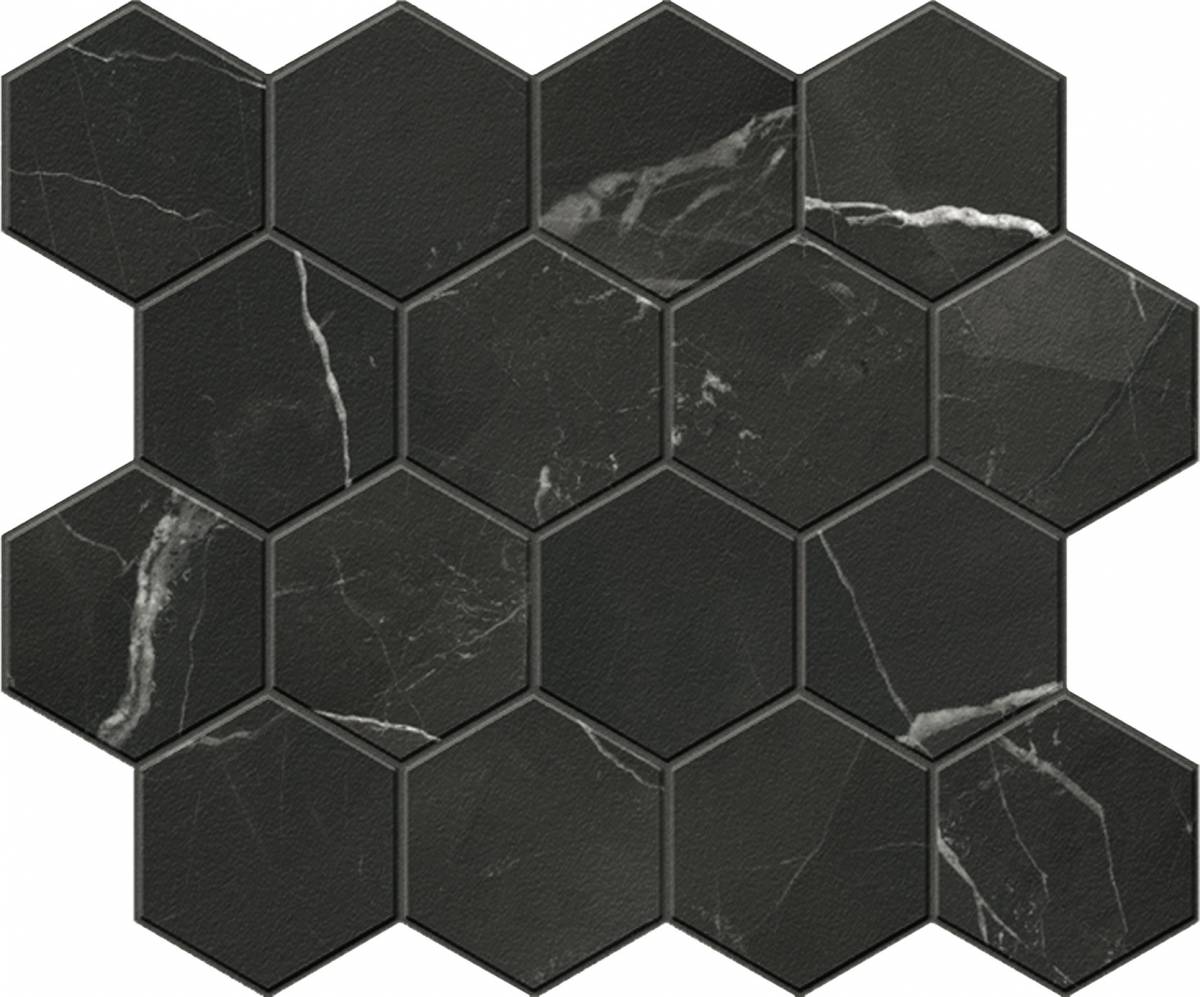 Landmark Ceramics Charme Evo 3 x 3 Hexagon 10" x 12" Porcelain Mosaic