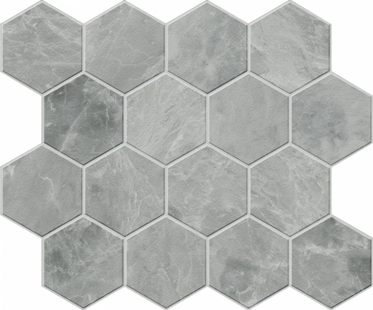 Landmark Ceramics Charme Evo 3 x 3 Hexagon 10" x 12" Porcelain Mosaic