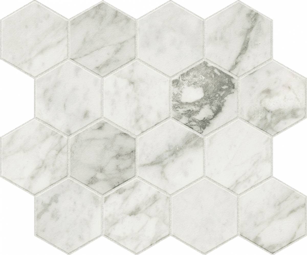 Landmark Ceramics Charme Evo 3 x 3 Hexagon 10" x 12" Porcelain Mosaic