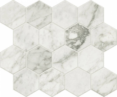 Landmark Ceramics Charme Evo 3 x 3 Hexagon 10" x 12" Porcelain Mosaic