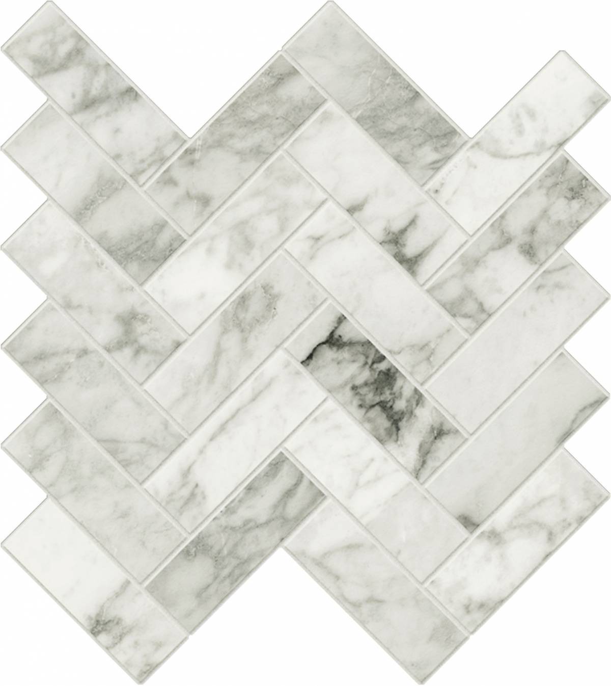 Landmark Ceramics Charme Evo Herringbone 11" x 12" Porcelain Mosaic