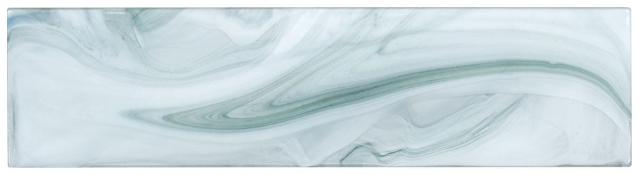 Elegant Swirl 3" x 12" Glass Tile