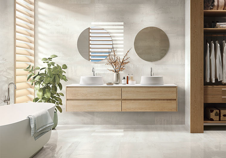 Steel 24" x 48" Porcelain Tile