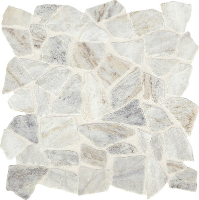 Marazzi Predella Irregular Shape River Pebble 12" x 12" Natural Stone Mosaic