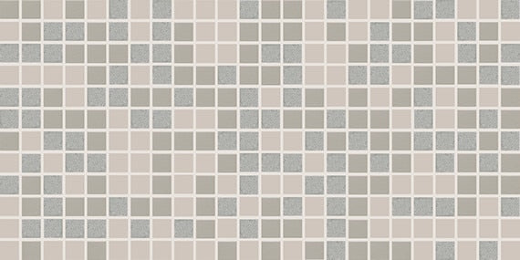 American Olean Unglazed Mosaics 1 x 1 Blend 12" x 24" Porcelain Mosaic