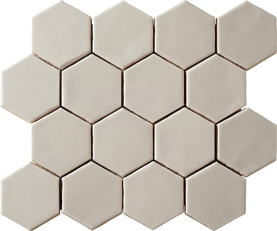 Marazzi Artistic Reflections 3 x 3 Hexagon 12" x 14" Ceramic Mosaic