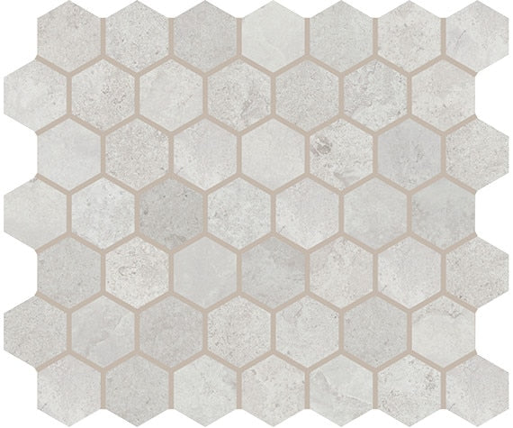 American Olean Rochester 1.5" Hexagon 12" x 14" Ceramic Mosaic