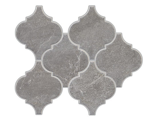 Marazzi Marble Obsession 6" Arabesque 5.25" x 6" Grigio Ceramic Tile