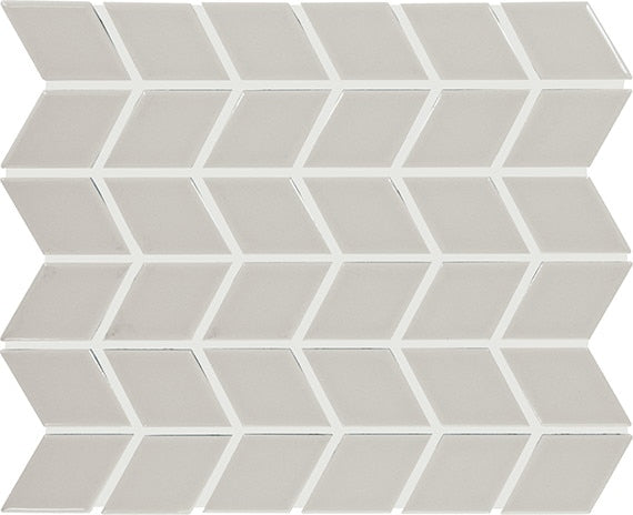 Daltile Color Wheel Retro 2 x 3 Chevron 11" x 13" Ceramic Mosaic