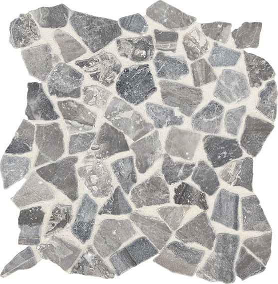 American Olean Presario Irregular Pebble 12" x 12" Marble Mosaic