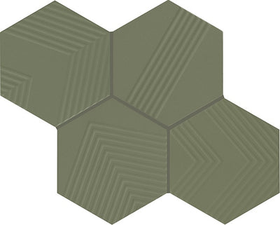 Marazzi Rhyme And Reason Ripple Hexagon 4" x 5" Ceramic Tile