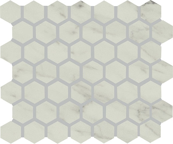 American Olean Clarasea 1.5" Hexagon 10" x 12" Ceramic Mosaic