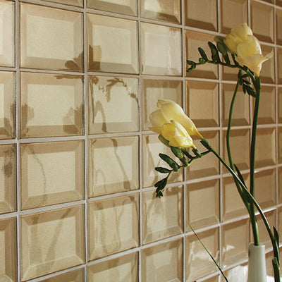 Marazzi Luminescence 3 x 4 Straight Joint 9" x 12" Glass Mosaic