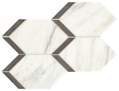 Marazzi Castellina Elongated Hexagon 13" x 17" Natural Stone Mosaic