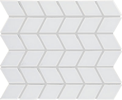 Daltile Color Wheel Retro 2 x 3 Chevron 11" x 13" Ceramic Mosaic