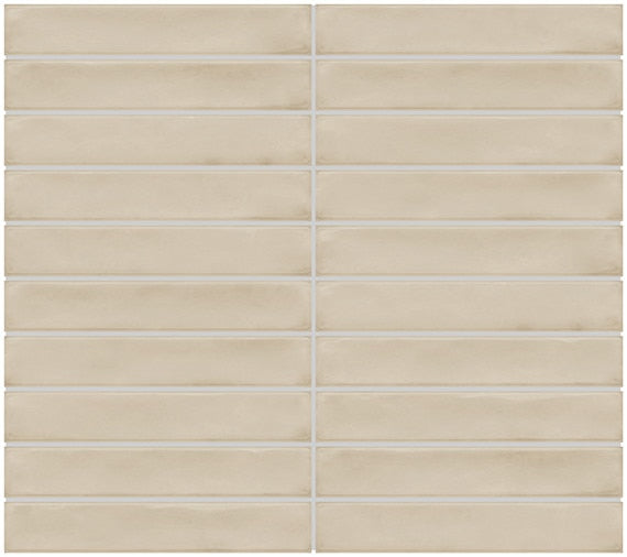 Daltile Artcrafted 1 x 6 Straight Joint 10" x 12" Ceramic Mosaic