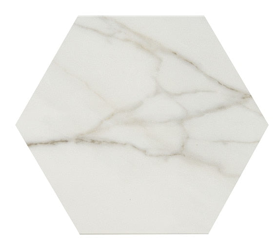 American Olean Mythique Marble Hex 7.88" x 9.13" Ceramic Tile