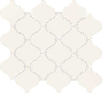 Daltile Color Wheel Retro 3 x 3 Arabesque 11" x 12" Ceramic Mosaic