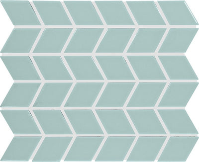 Daltile Color Wheel Retro 2 x 3 Chevron 11" x 13" Ceramic Mosaic