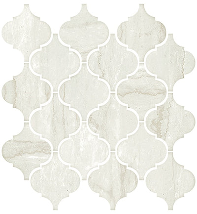 American Olean Mythique Marble 3 x 3 Arabesque 11" x 12" Ceramic Mosaic