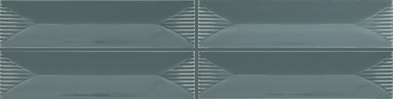 American Olean Color Story Pinstripes Wave Crest 2" x 8" Ceramic Tile