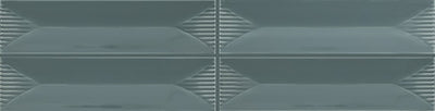 American Olean Color Story Pinstripes Wave Crest 2" x 8" Ceramic Tile