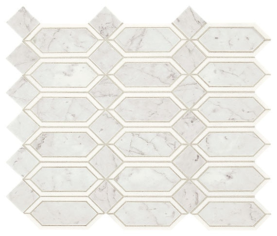 Marazzi Castellina Linear Hexagon 13" x 15" Natural Stone Mosaic