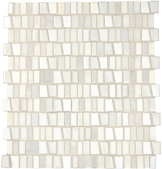 Marazzi Midpark Mosaics 1" Trapezoid 12" x 12" Stone & Glass Mosaic