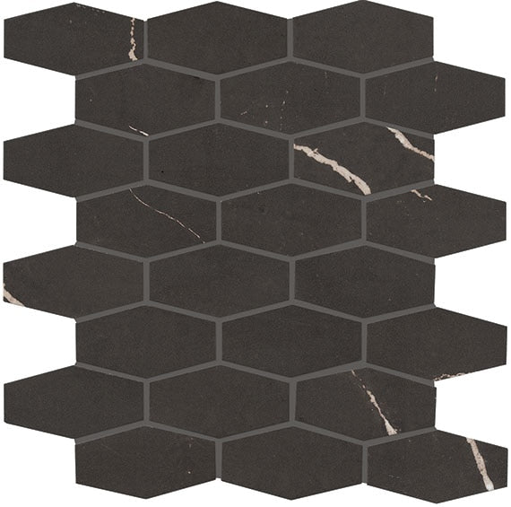 Marazzi Classentino Marble 2 x 3 Linear Hexagon 12" x 12" Porcelain Mosaic