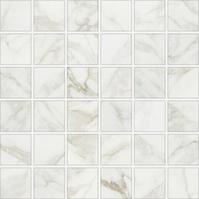 Marazzi Marble Obsession 2 x 2 Straight Joint 11" x 12" Ceramic Mosaic